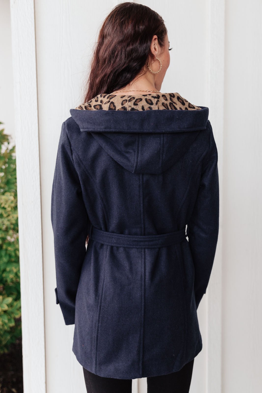 Classy & Sassy Peacoat in Navy (Online Exclusive) - Uptown Boutique Ramona