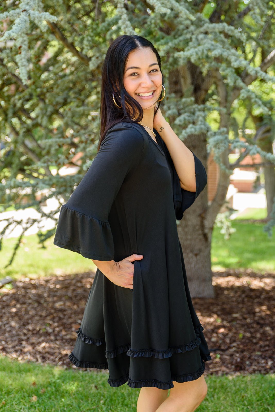 Coast Dress in Black (Online Exclusive) - Uptown Boutique Ramona