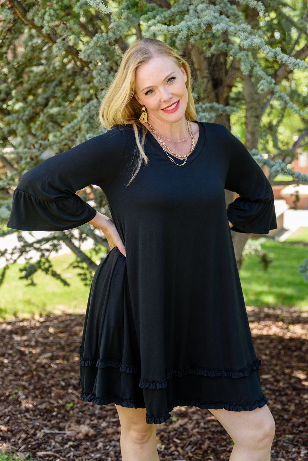 Coast Dress in Black (Online Exclusive) - Uptown Boutique Ramona