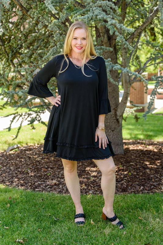 Coast Dress in Black (Online Exclusive) - Uptown Boutique Ramona