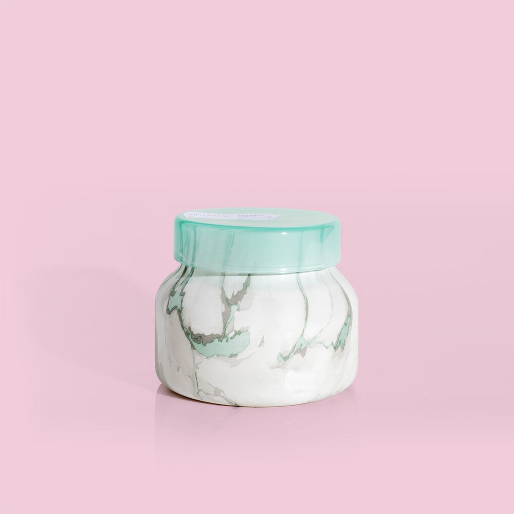 Coconut Santal Modern Marble Petite Jar - Uptown Boutique Ramona