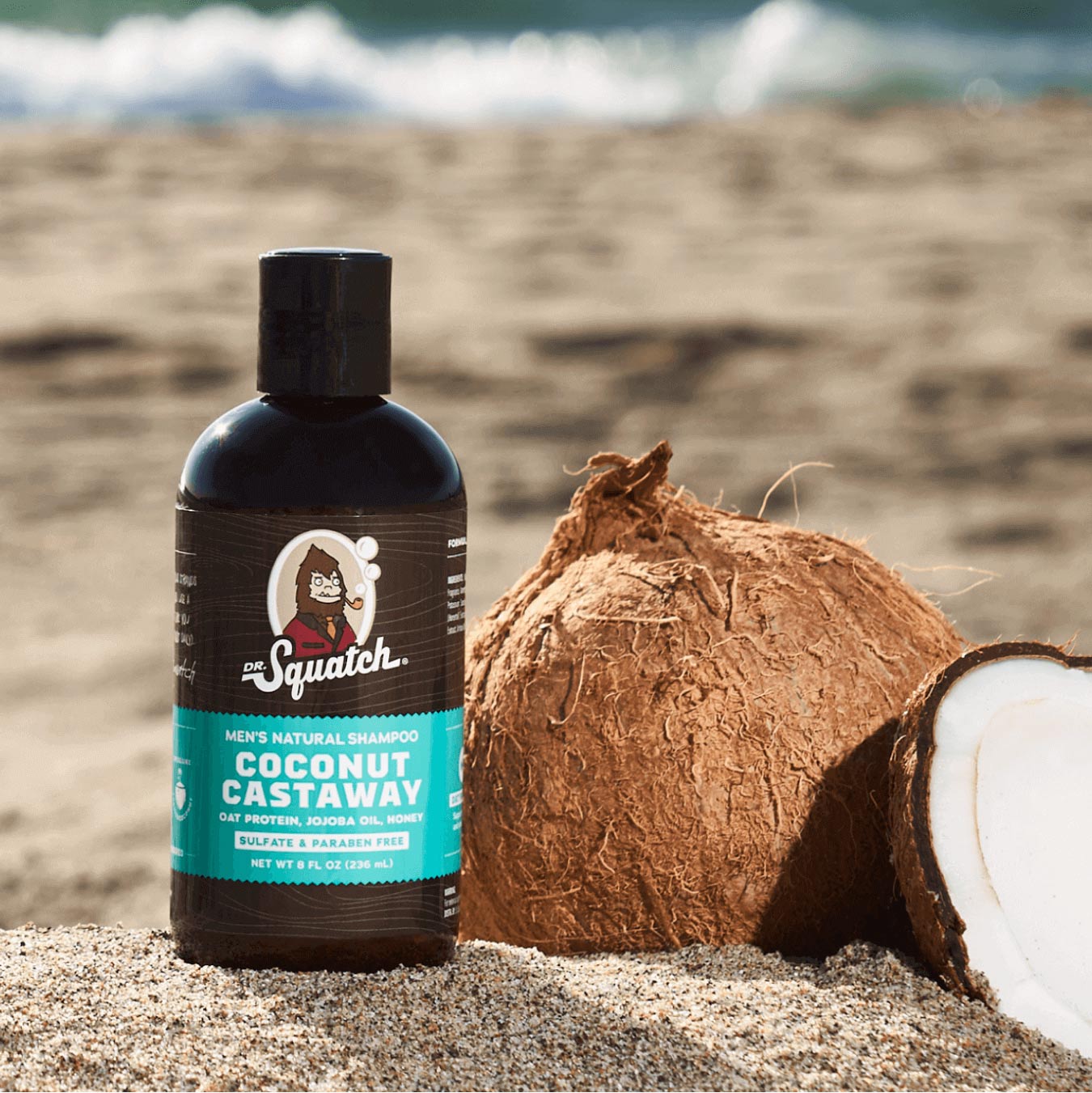 Dr. Squatch Coconut Castaway Soap - 5oz Free Shipping