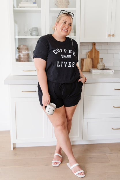 Coffee Fanatic Graphic Tee (Online Exclusive) - Uptown Boutique Ramona