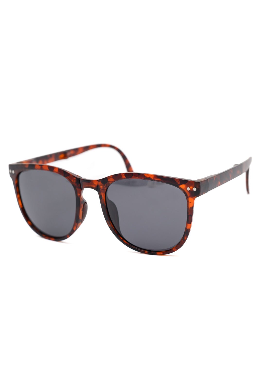 Collapsible Girlfriend Sunnies & Case in Tortoise Shell (Online Exclusive) - Uptown Boutique Ramona