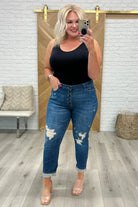 Colt High Rise Button Fly Distressed Boyfriend Jeans (Online Exclusive) - Uptown Boutique Ramona