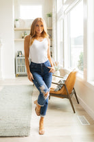Colt High Rise Button Fly Distressed Boyfriend Jeans (Online Exclusive) - Uptown Boutique Ramona