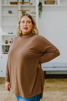 Comfort First Cowl Neck Hi - Low Long Sleeve (Online Exclusive) - Uptown Boutique Ramona