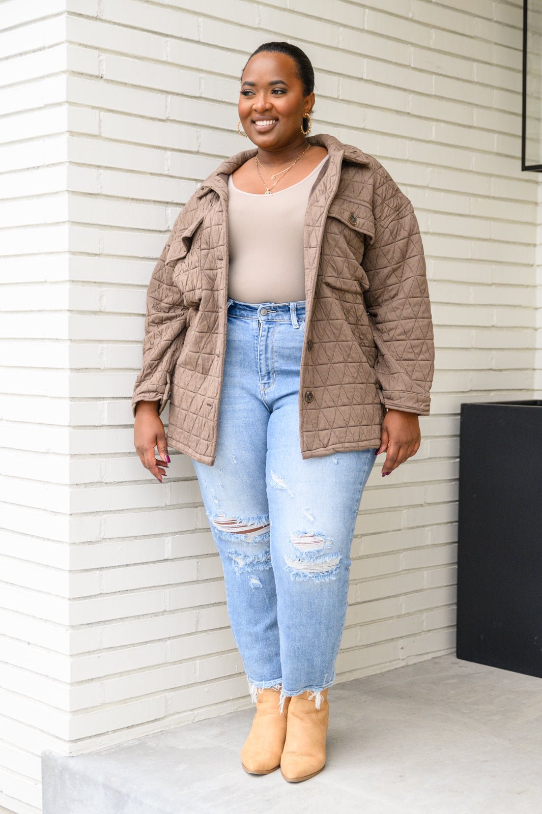 Coming Back Home Jacket in Mocha (Online Exclusive) - Uptown Boutique Ramona