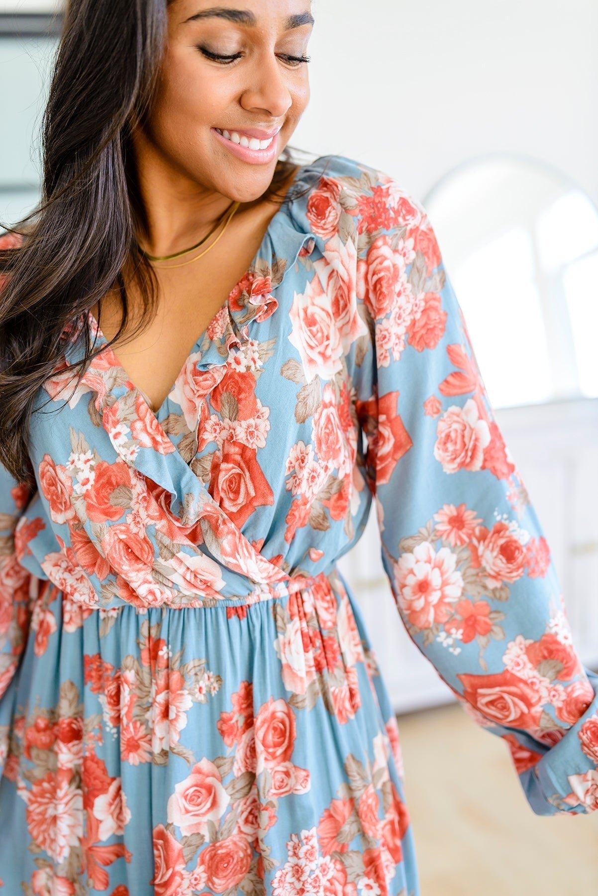 Coming Up Roses Floral Dress (Online Exclusive) - Uptown Boutique Ramona