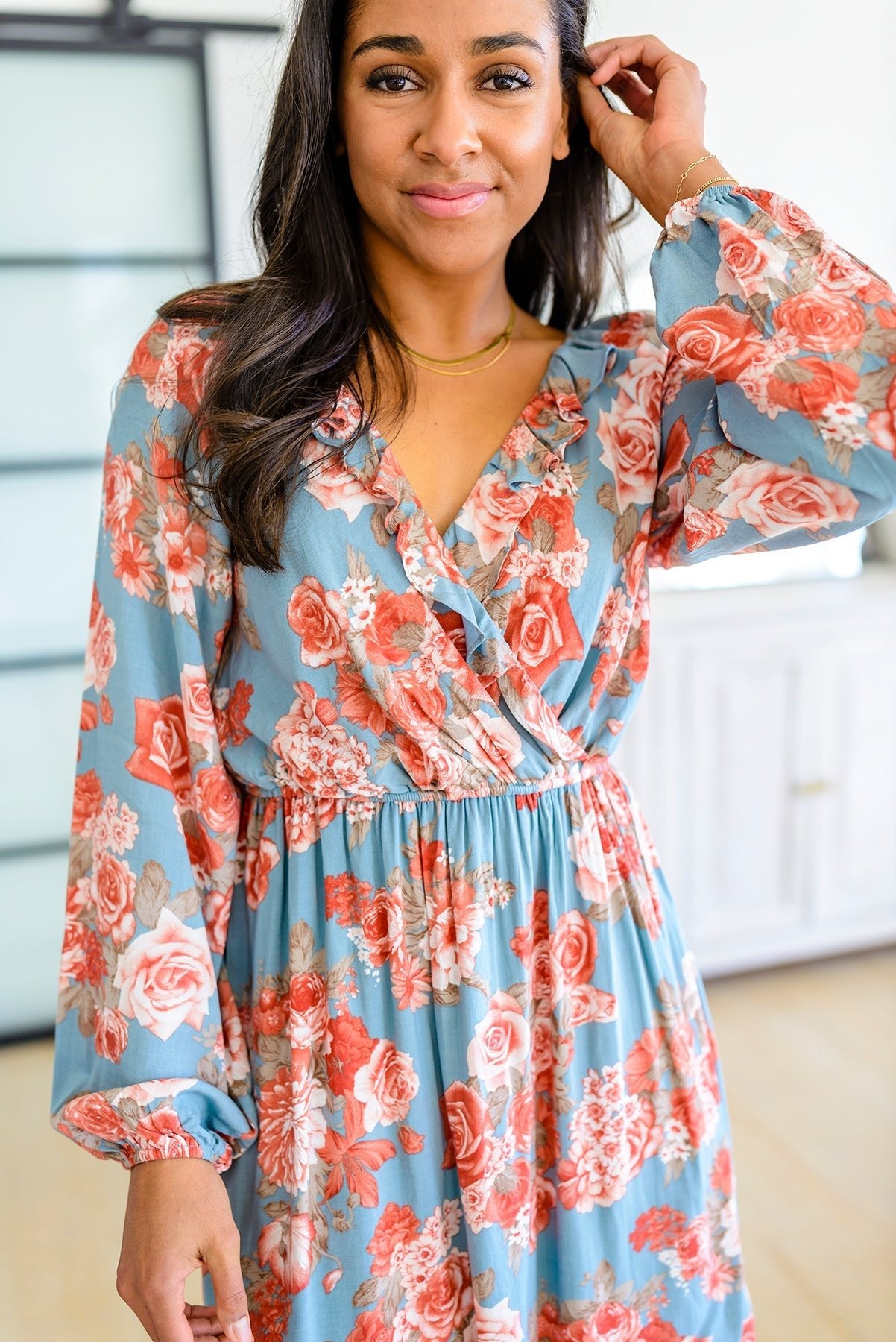 Coming Up Roses Floral Dress (Online Exclusive) - Uptown Boutique Ramona