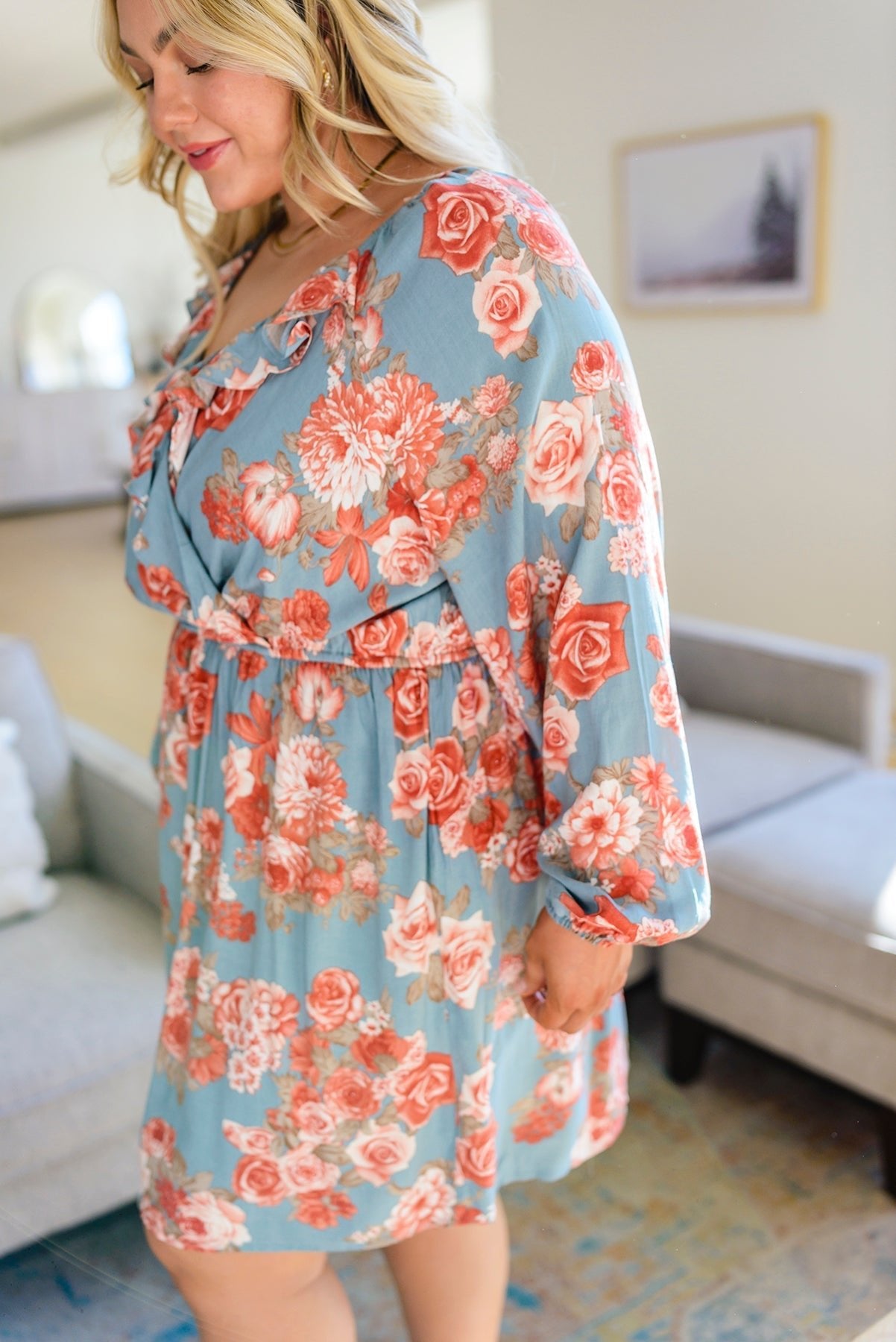 Coming Up Roses Floral Dress (Online Exclusive) - Uptown Boutique Ramona