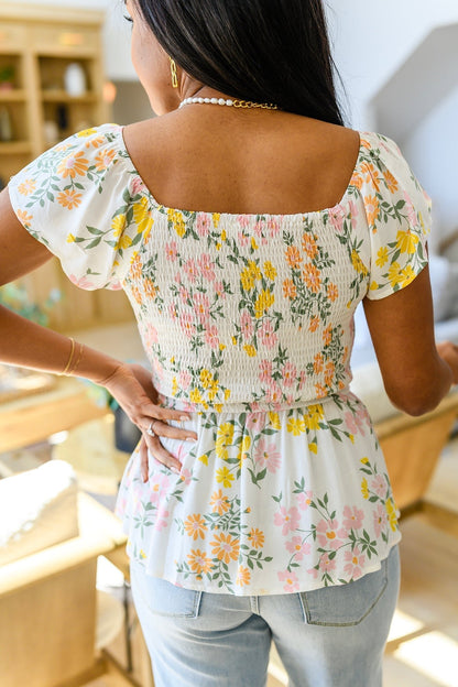 Constantly Cute Floral Top (Online Exclusive) - Uptown Boutique Ramona