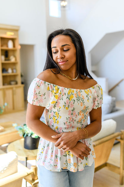 Constantly Cute Floral Top (Online Exclusive) - Uptown Boutique Ramona