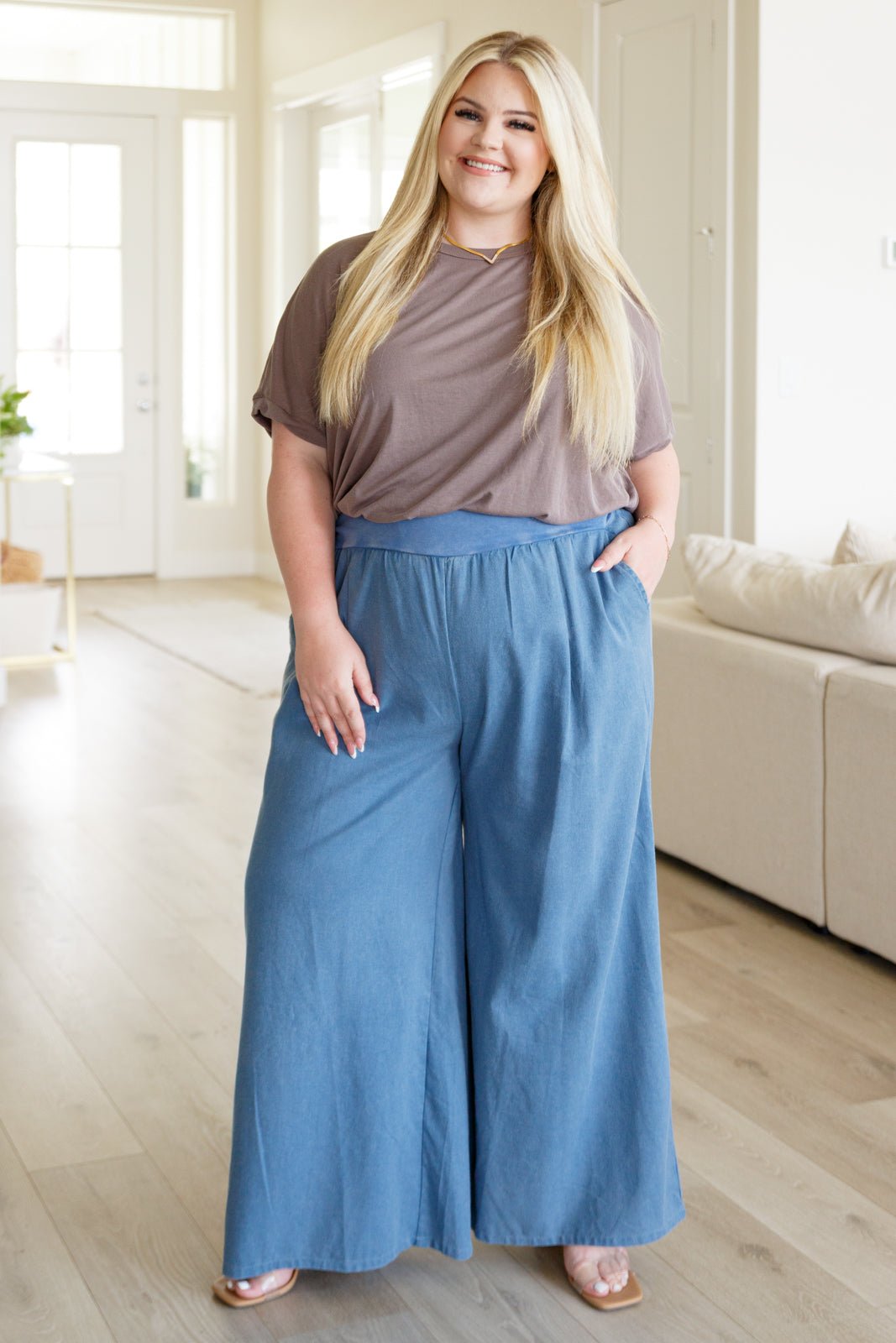 Contemplating Cool Wide Leg Pants (Online Exclusive) - Uptown Boutique Ramona