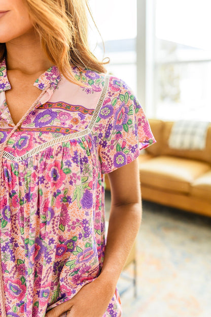 Cordially Invited Floral Blouse (Online Exclusive) - Uptown Boutique Ramona