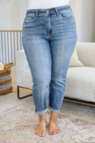 Corey Hi Rise Bleach Splash Boyfriend Jeans (Online Exclusive) - Uptown Boutique Ramona
