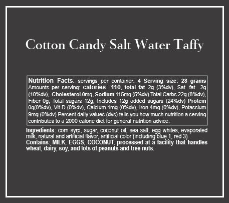 Cotton Candy Salt Water Taffy (Online Exclusive) - Uptown Boutique Ramona