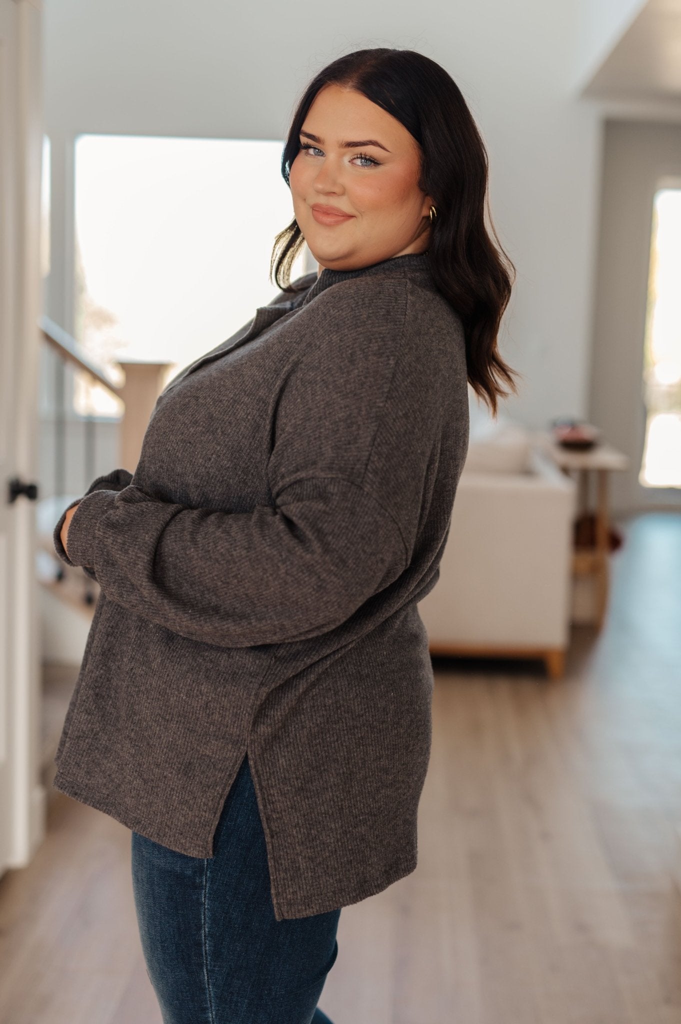 Cozy All Over Henley Top (Online Exclusive) - Uptown Boutique Ramona