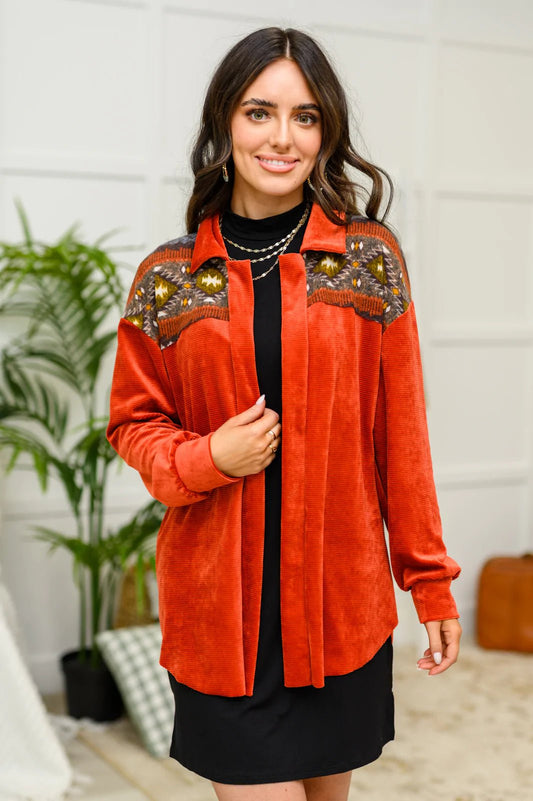 Cozy Cabin Days Sweater in Burnt Orange (Online Exclusive) - Uptown Boutique Ramona