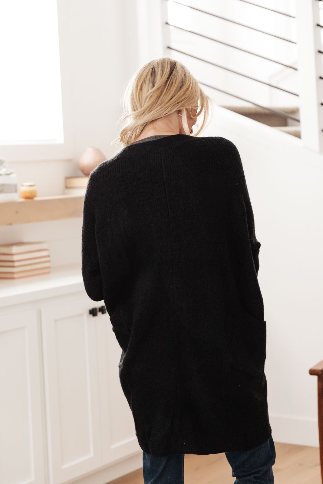 Cozy Nights Cardigan in Black (Online Exclusive) - Uptown Boutique Ramona