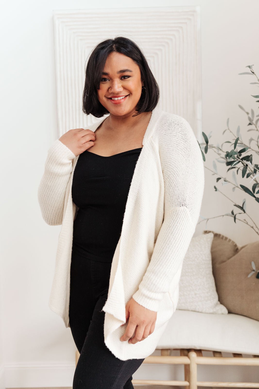 Cozy Nights Cardigan In Cream (Online Exclusive) - Uptown Boutique Ramona