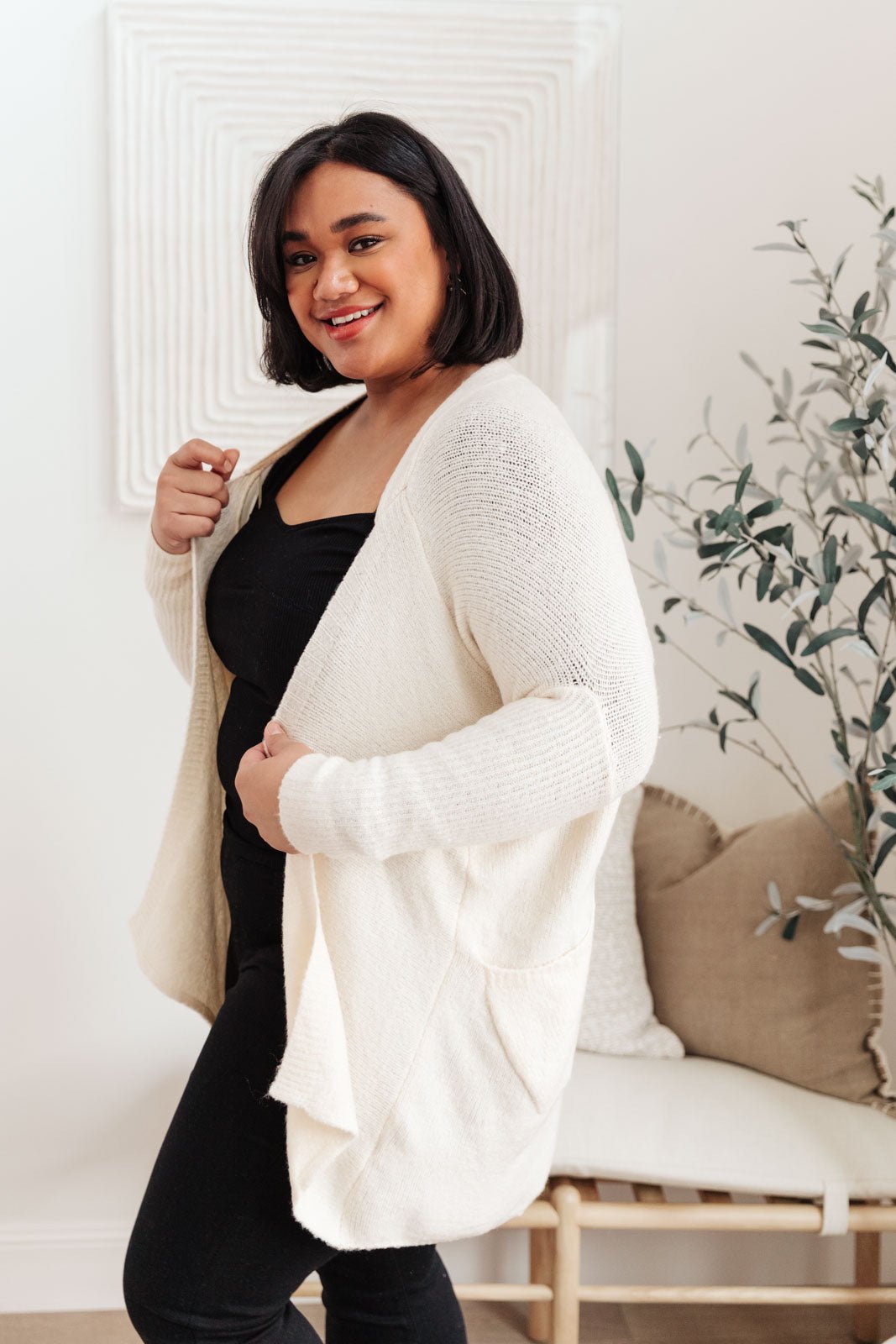 Cozy Nights Cardigan In Cream (Online Exclusive) - Uptown Boutique Ramona