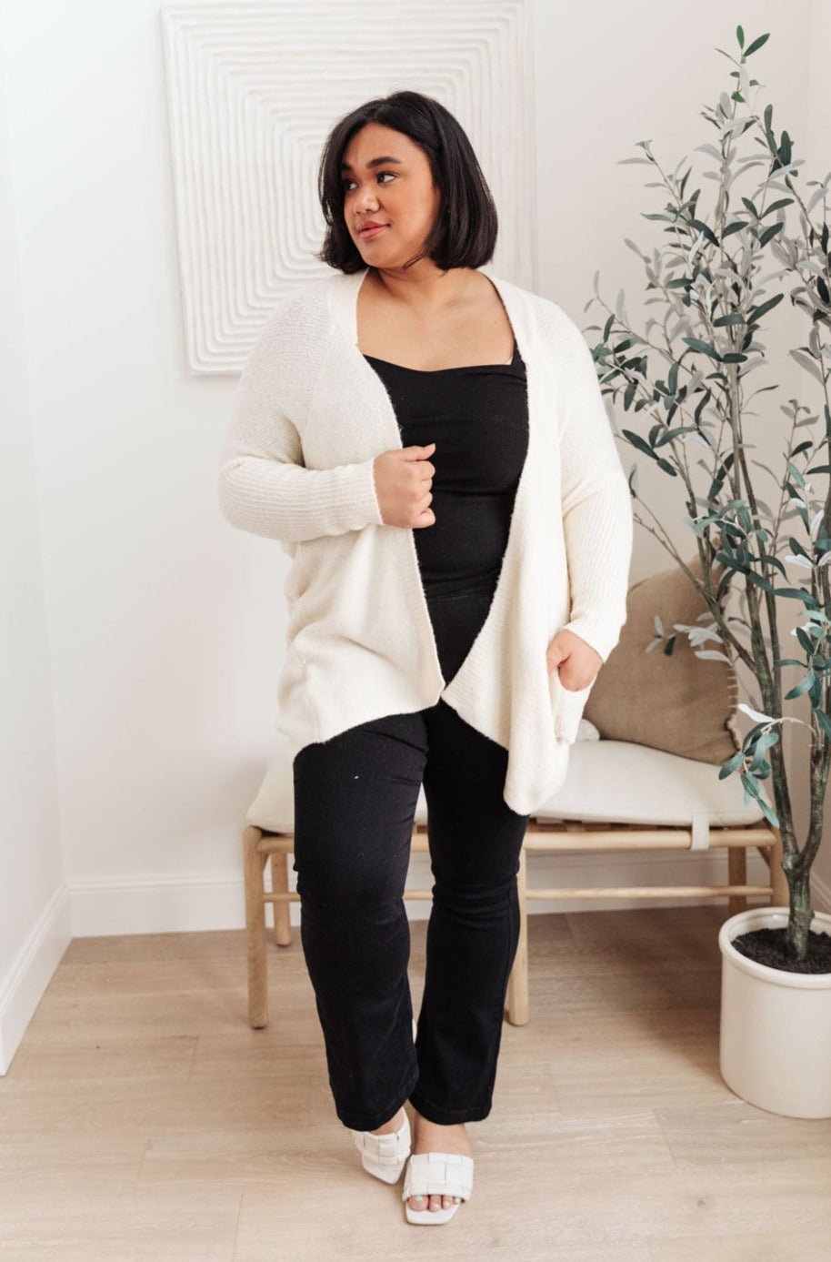 Cozy Nights Cardigan In Cream (Online Exclusive) - Uptown Boutique Ramona