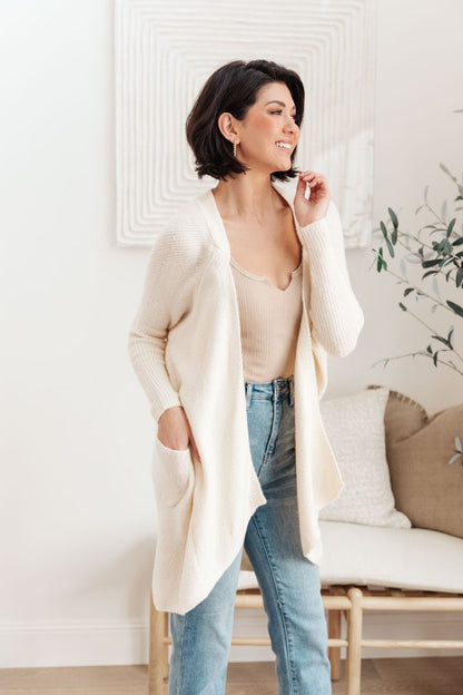 Cozy Nights Cardigan In Cream (Online Exclusive) - Uptown Boutique Ramona