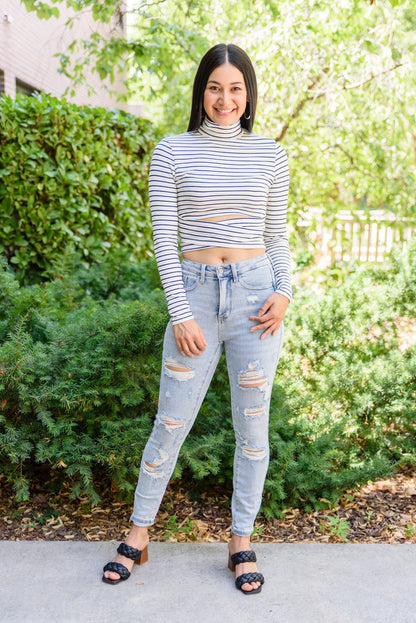 Crossroads Striped Top (Online Exclusive) - Uptown Boutique Ramona