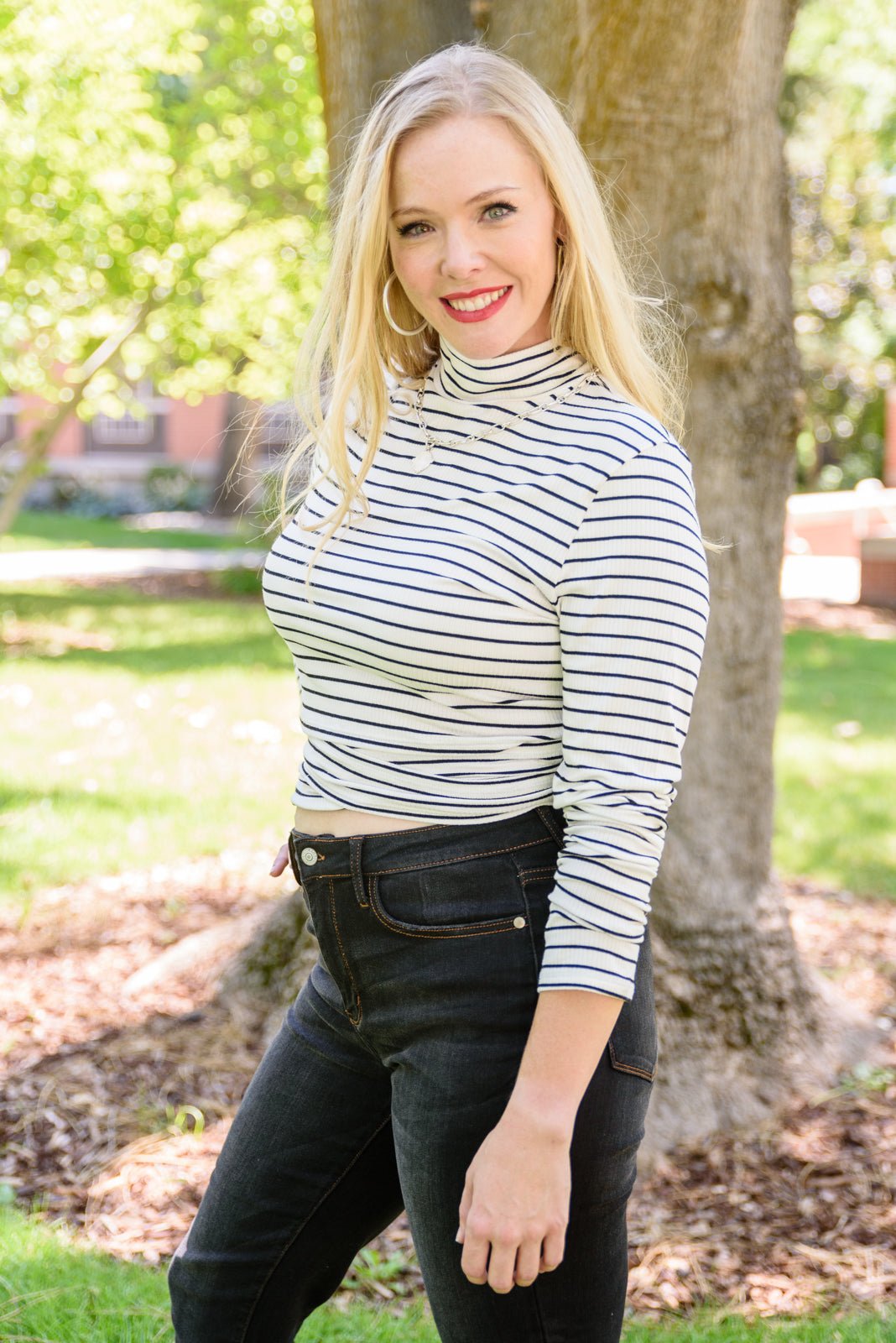 Crossroads Striped Top (Online Exclusive) - Uptown Boutique Ramona