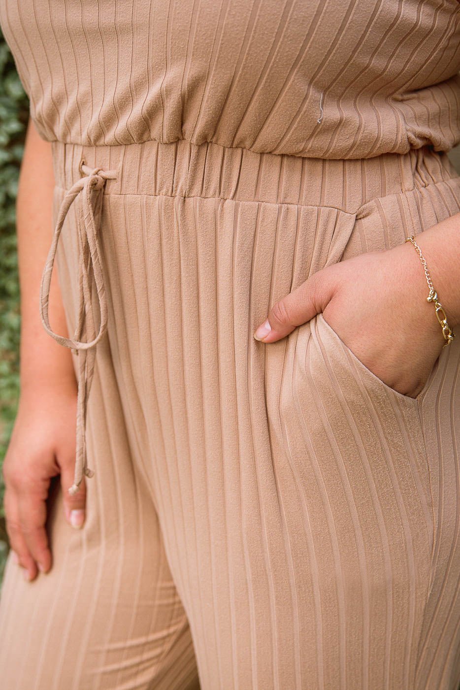 Cruiser Jumpsuit in Tan (Online Exclusive) - Uptown Boutique Ramona