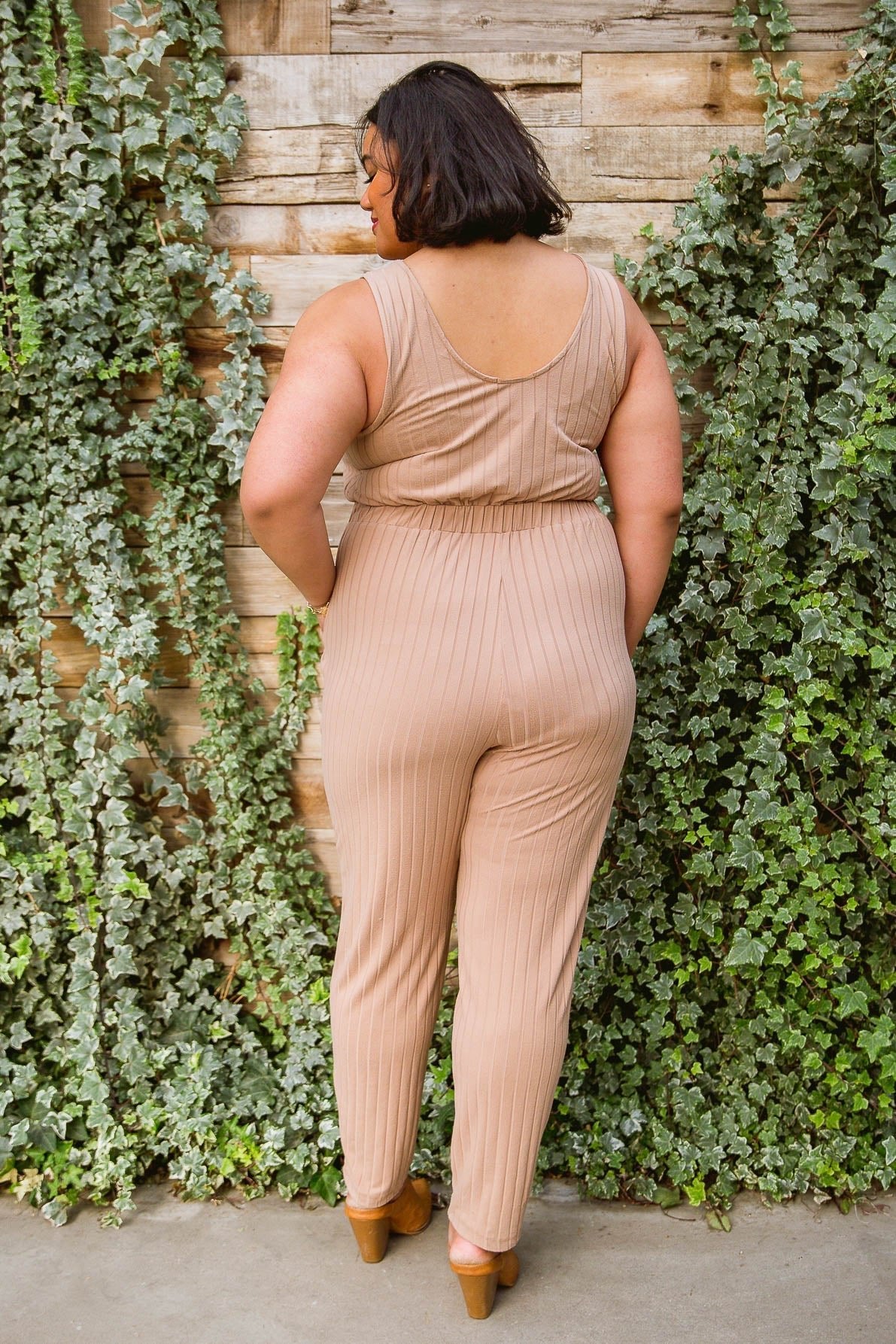 Cruiser Jumpsuit in Tan (Online Exclusive) - Uptown Boutique Ramona