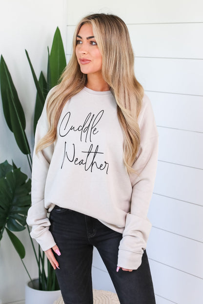 Cuddle Weather Sweatshirt - Uptown Boutique Ramona