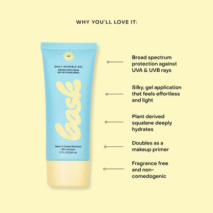 Daily Invisible Gel SPF 40 Sunscreen - Uptown Boutique Ramona