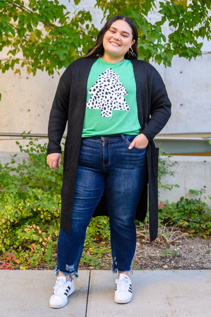 Dalmatian Tree Graphic Tee in Kelly Green (Online Exclusive) - Uptown Boutique Ramona