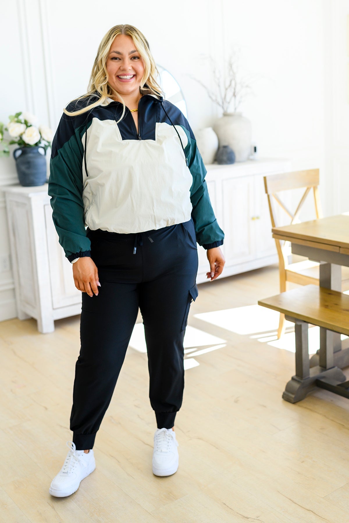 Dash Color Block 1/4 Zip Pullover (Online Exclusive) - Uptown Boutique Ramona