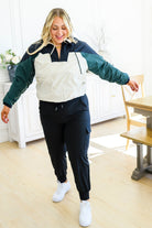 Dash Color Block 1/4 Zip Pullover (Online Exclusive) - Uptown Boutique Ramona