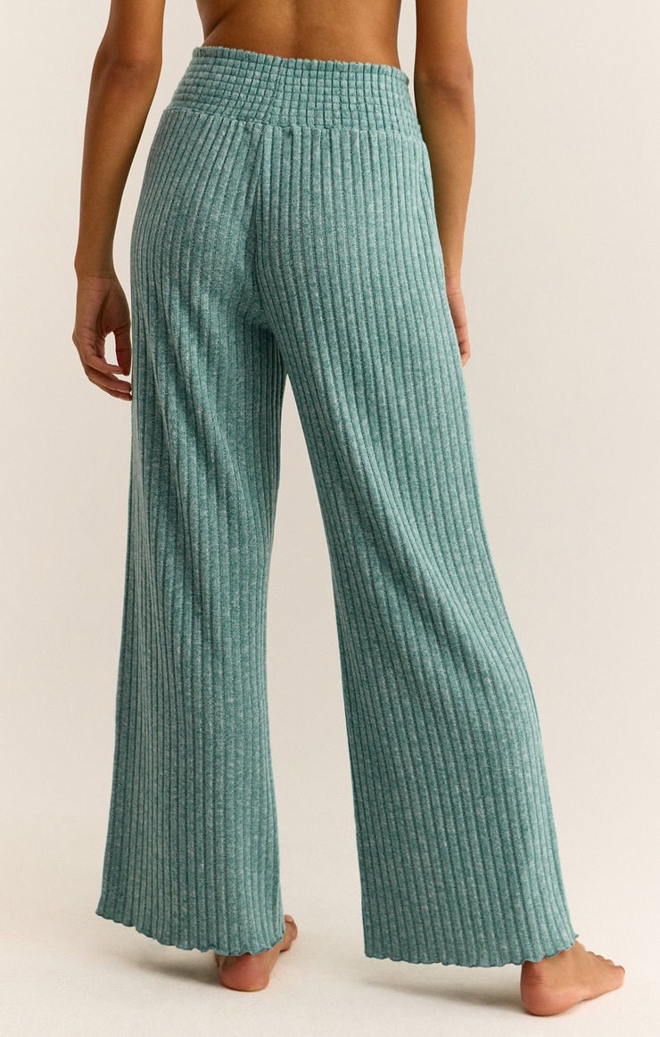 DAWN SMOCKED RIB PANT - Uptown Boutique Ramona