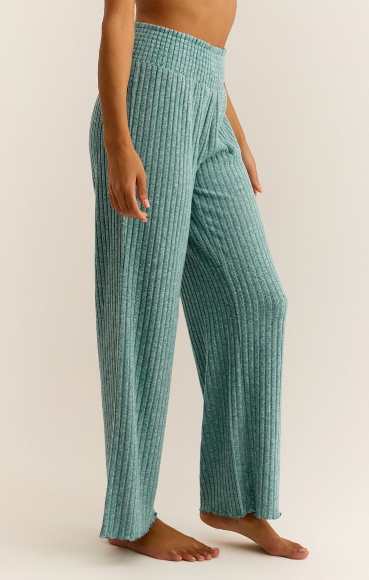 DAWN SMOCKED RIB PANT - Uptown Boutique Ramona