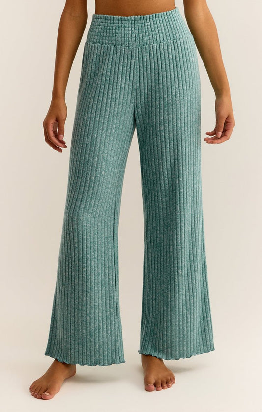 DAWN SMOCKED RIB PANT - Uptown Boutique Ramona