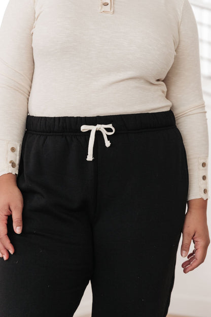 Day Off Sweats In Black (Online Exclusive) - Uptown Boutique Ramona