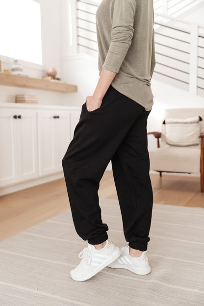 Day Off Sweats In Black (Online Exclusive) - Uptown Boutique Ramona