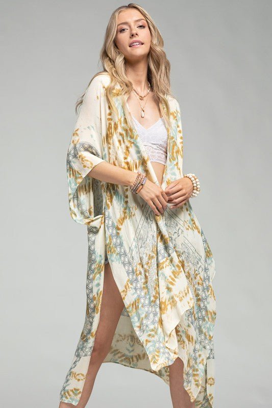 Daydream Look Printed Kimono - Uptown Boutique Ramona