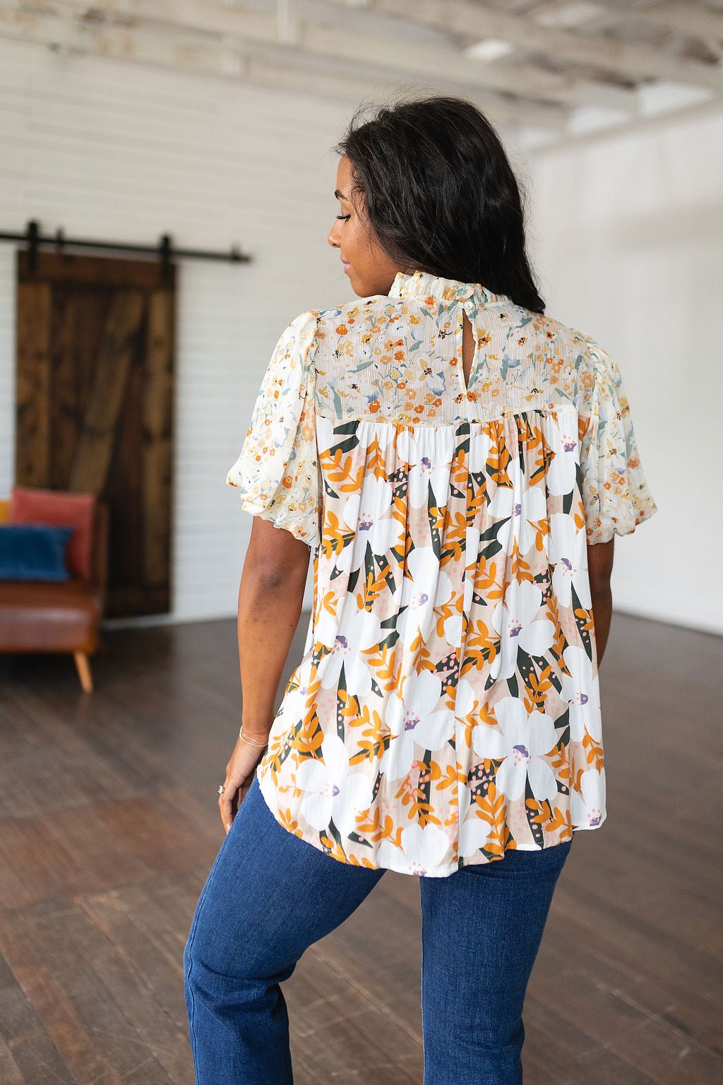 Daydreamer Mixed Floral Top (Online Exclusive) - Uptown Boutique Ramona