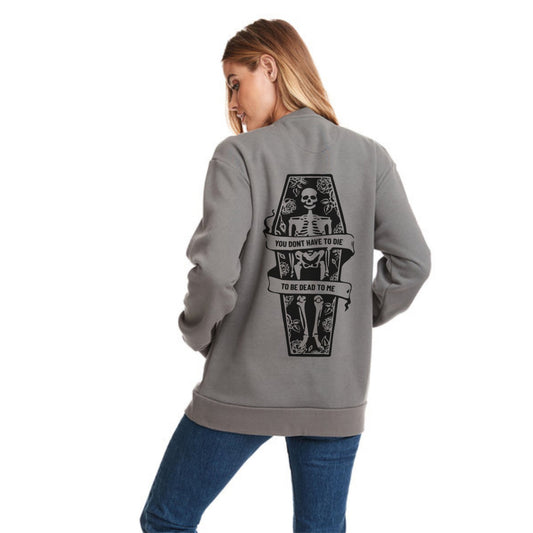 Dead To Me Pocket Sweatshirt - Uptown Boutique Ramona