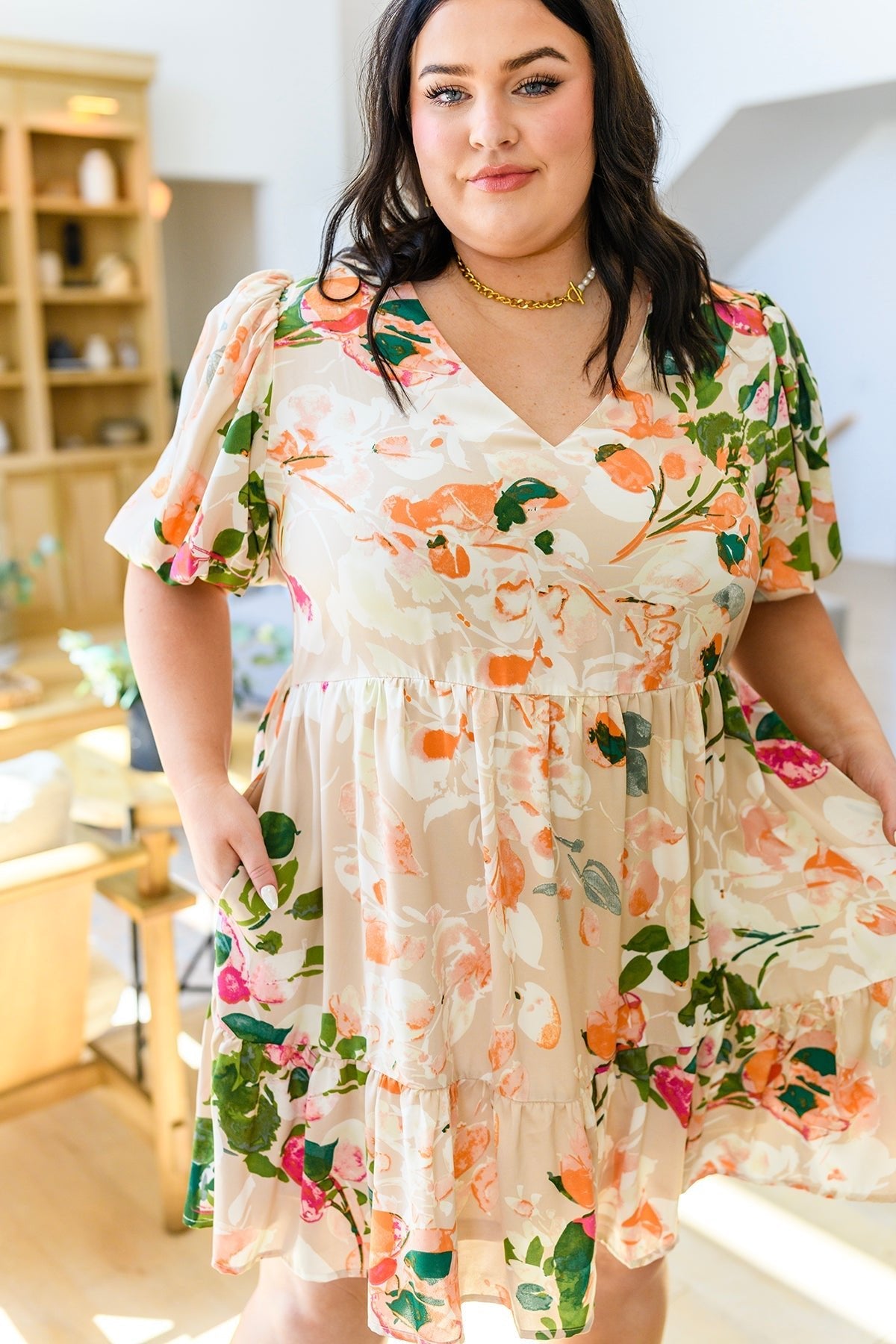 Delightful Surprise Floral Dress (Online Exclusive) - Uptown Boutique Ramona