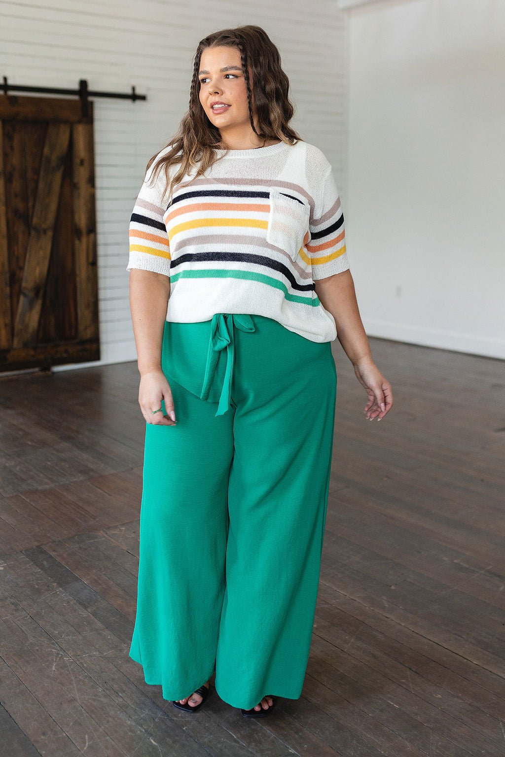 Derby Nights Retro Striped Top (Online Exclusive) - Uptown Boutique Ramona