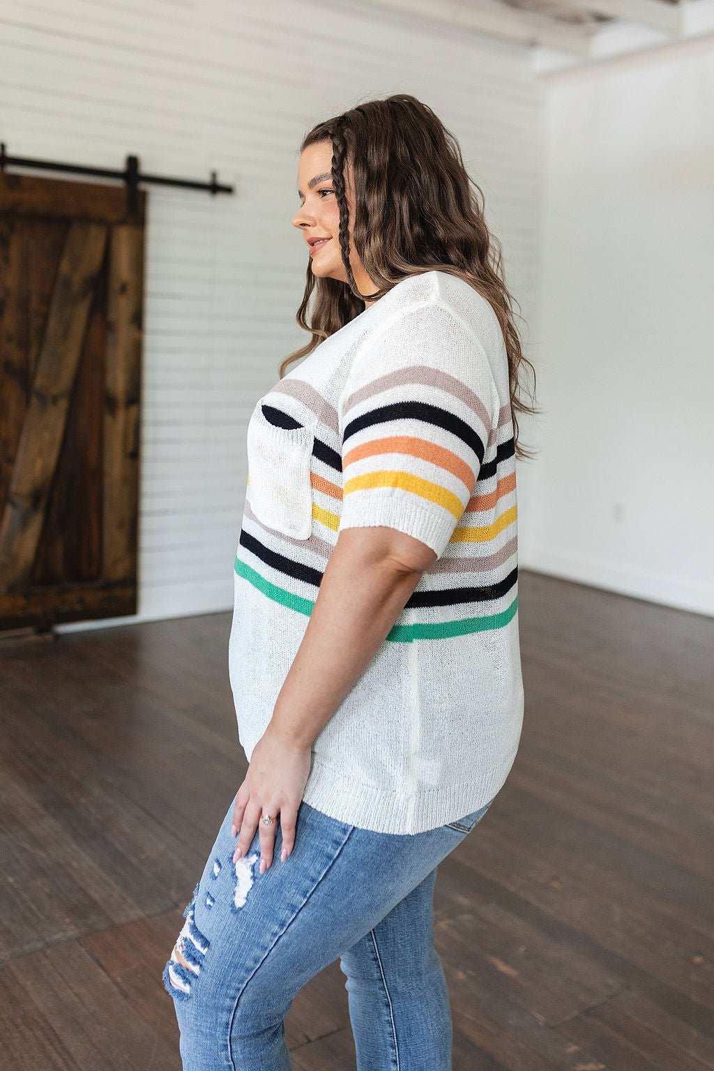 Derby Nights Retro Striped Top (Online Exclusive) - Uptown Boutique Ramona