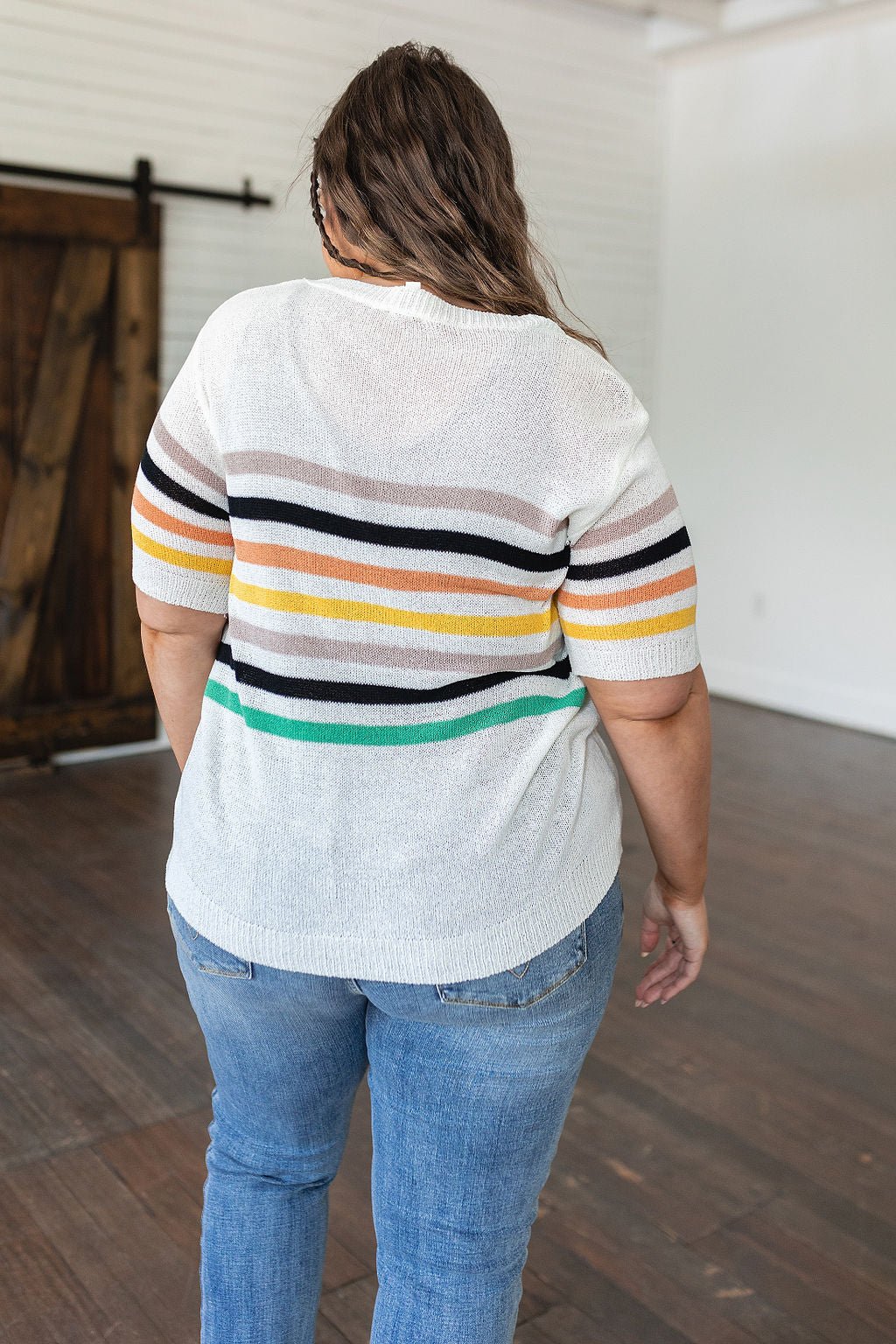 Derby Nights Retro Striped Top (Online Exclusive) - Uptown Boutique Ramona