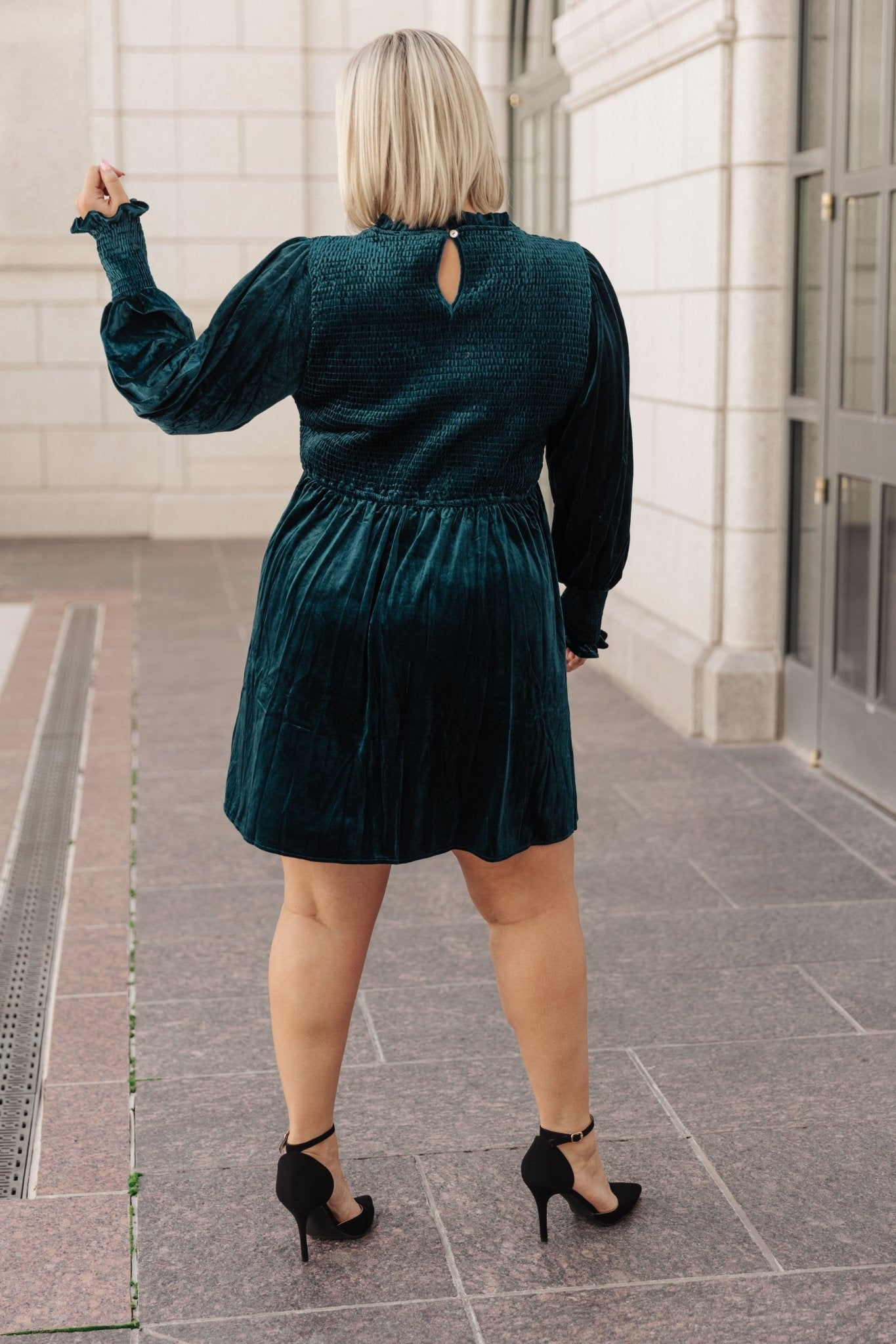 Different But The Same Velvet Dress (Online Exclusive) - Uptown Boutique Ramona